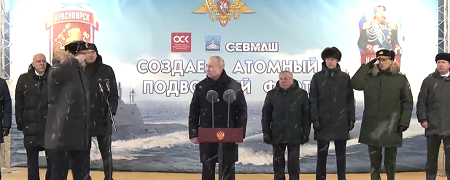 Владимир Путин посетил завод СЕВМАШ в Северодвинске